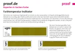 Proof.de Metamerikort, Farvetemperaturindikator
